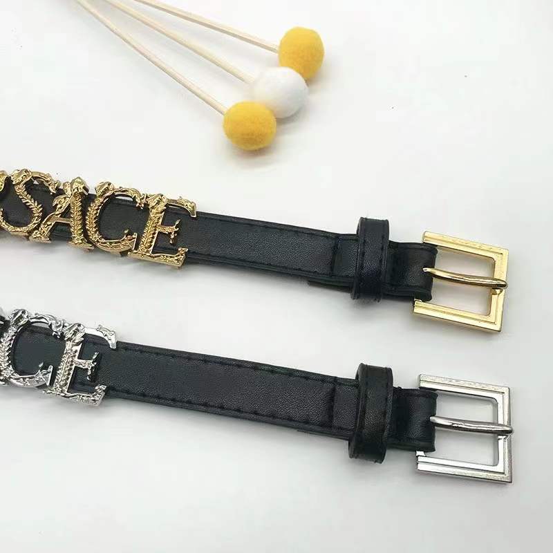 Versace cowskin leather belt