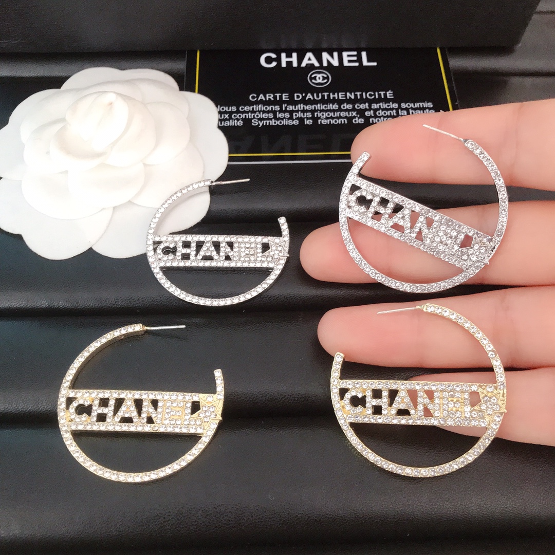 Chanel hoop earrings 113071