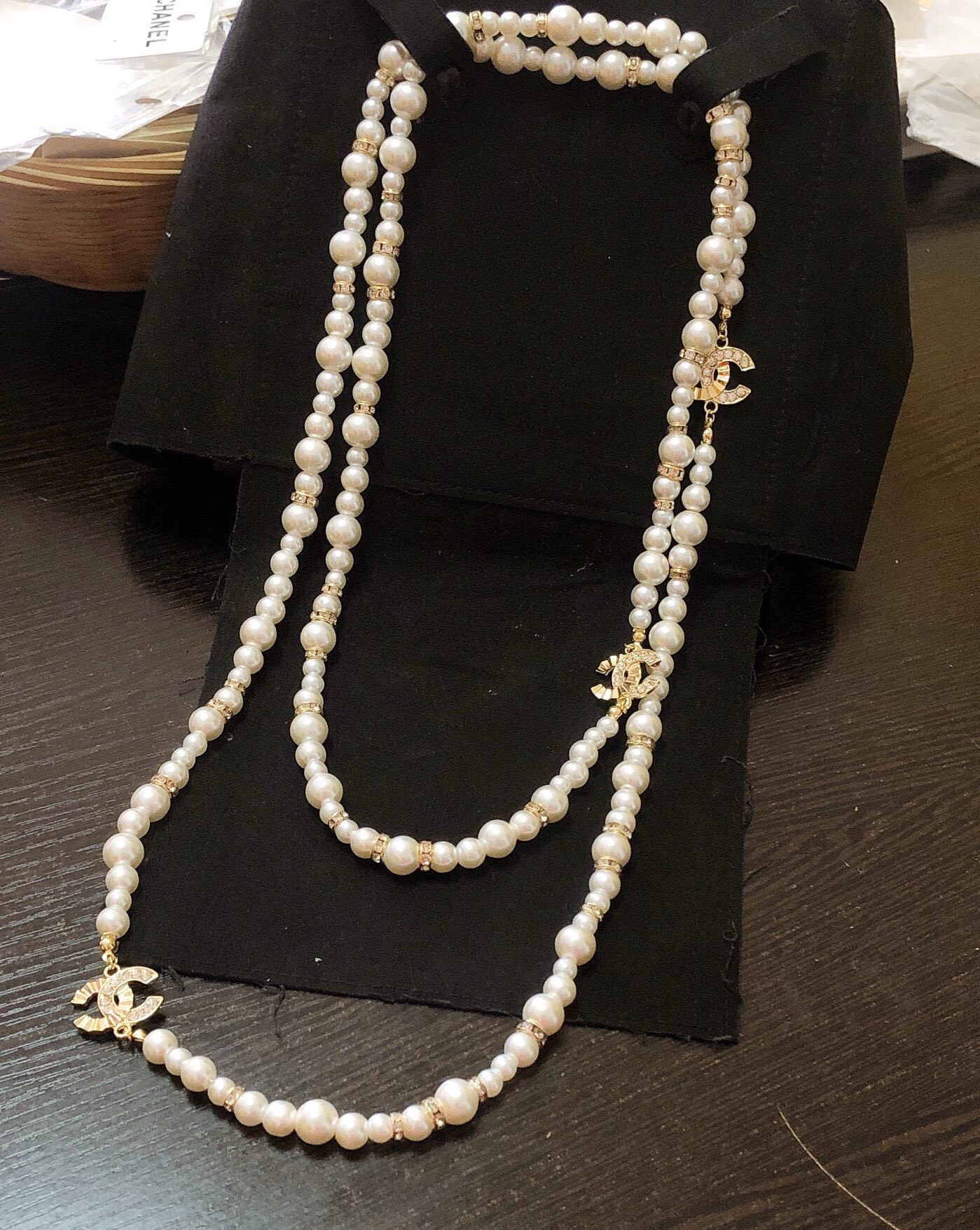 Chanel long necklace 114112