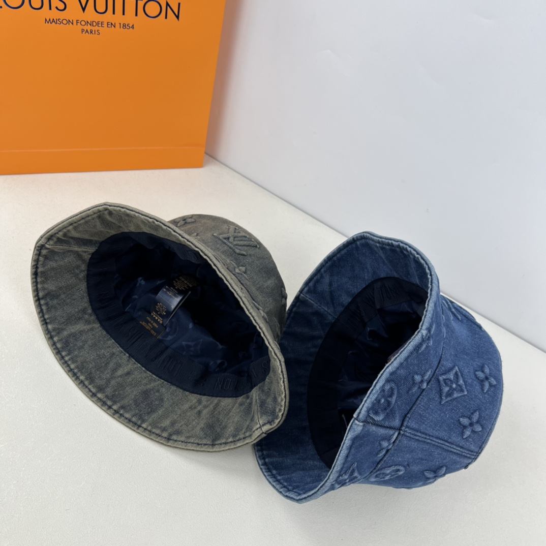 LV LouisVuitton Denim bucket hat