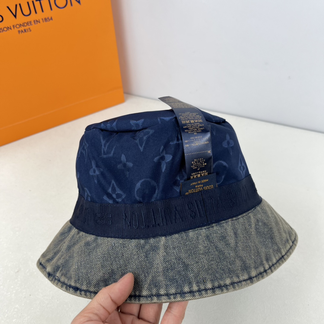 LV LouisVuitton Denim bucket hat