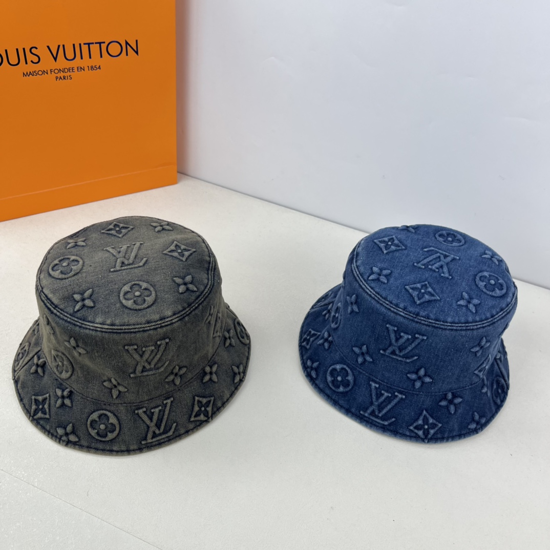 LV LouisVuitton Denim bucket hat