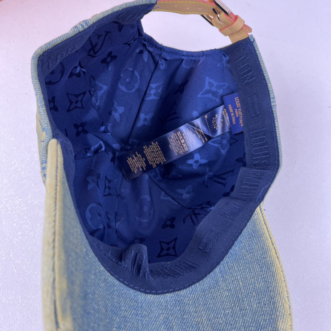 LV Louis Vuitton Denim Cap