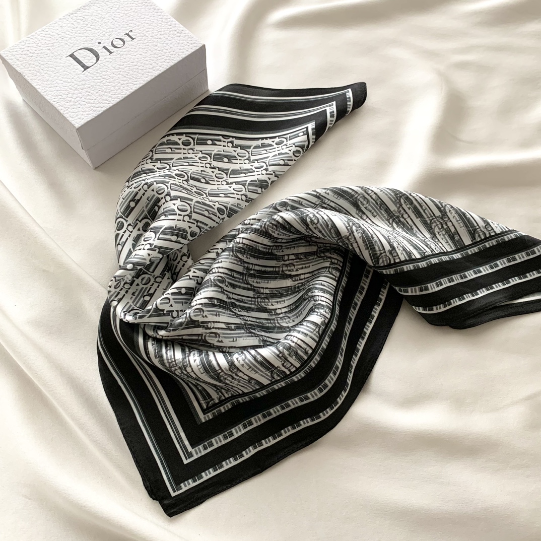 Dior natural silk Square Scarf