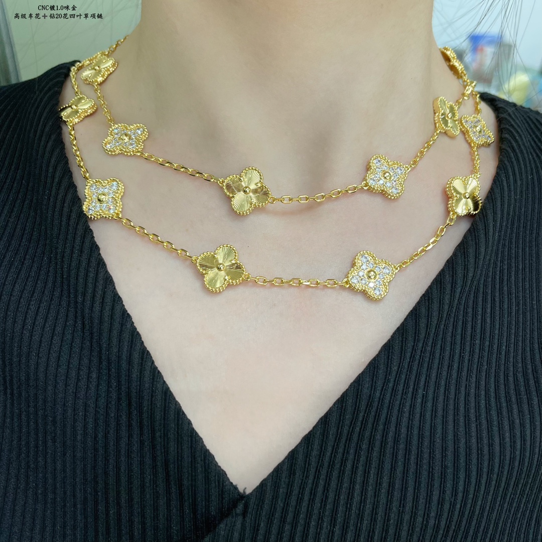 VCA van cleef 20 flowers long necklace