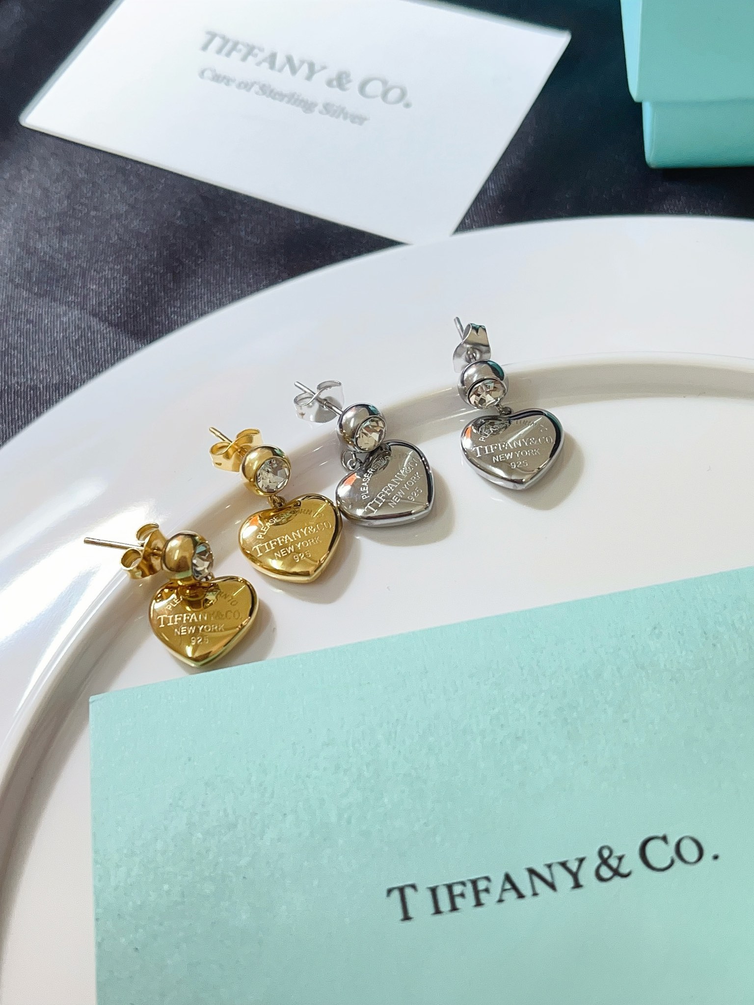 A1005 Tiffany heart earrings