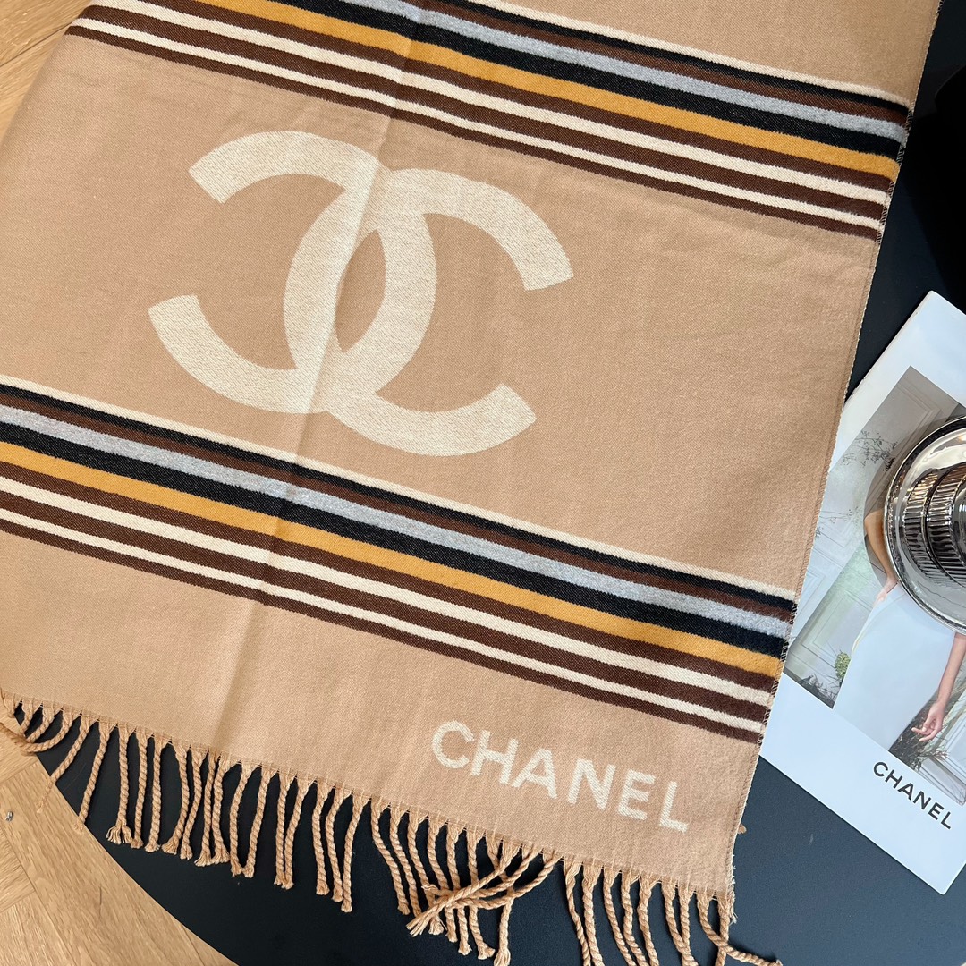 Chanel Long wool scarf