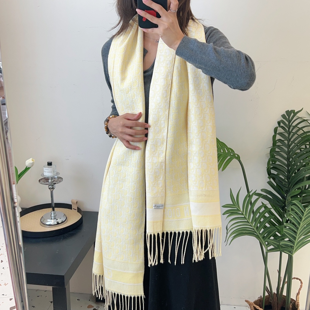 Dior Long wool scarf