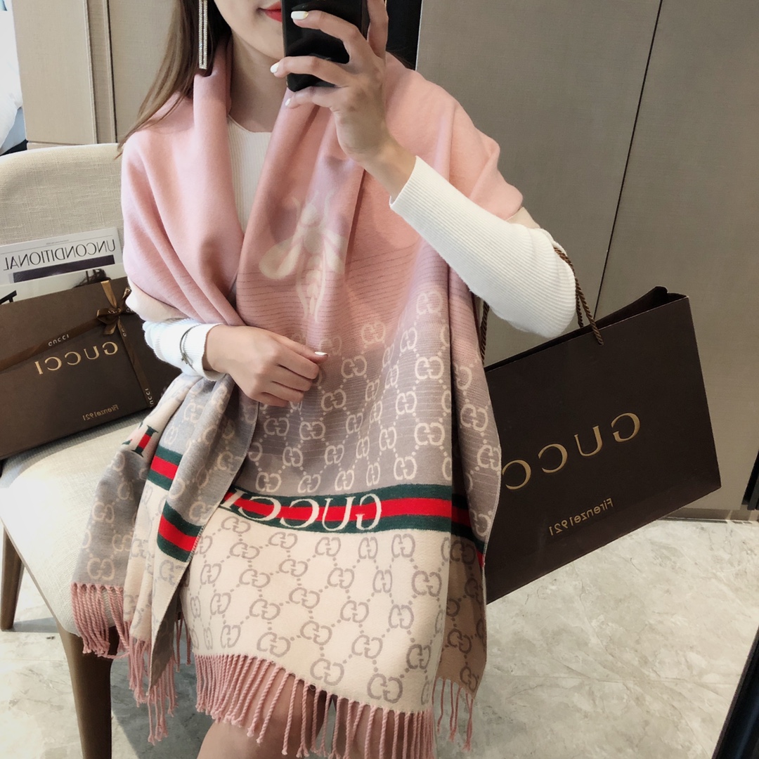 GUCCI Long wool scarf