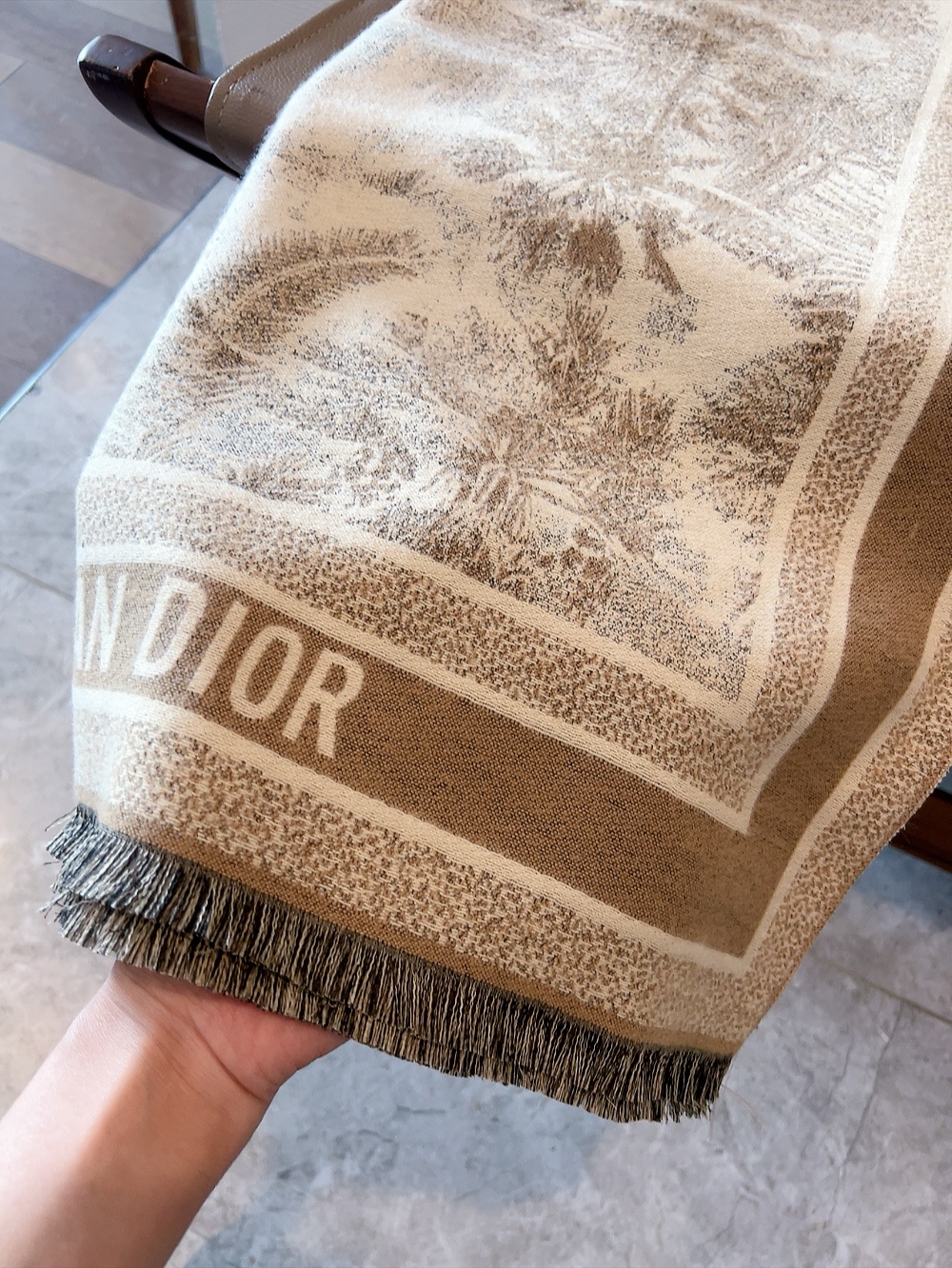 Dior Long wool scarf