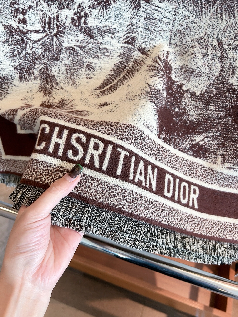 Dior Long wool scarf