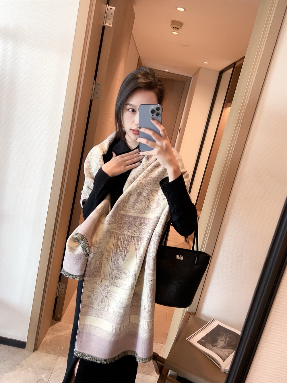 Dior Long wool scarf