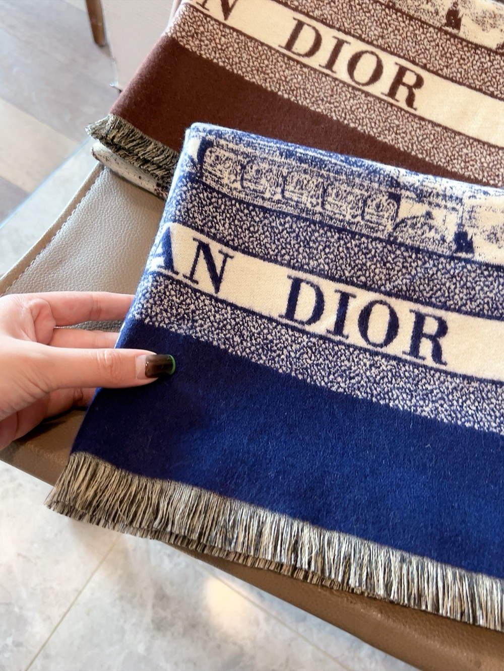 Dior Long wool scarf