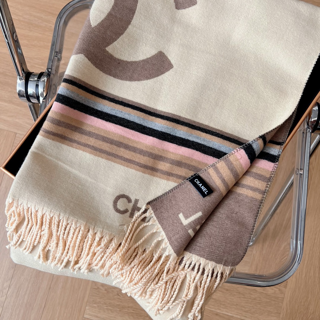 Chanel Long wool scarf