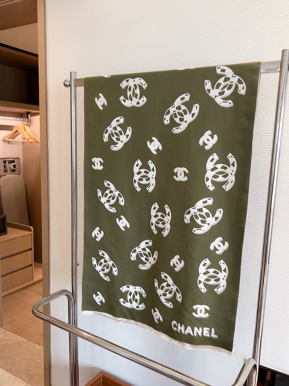 Chanel Long wool scarf