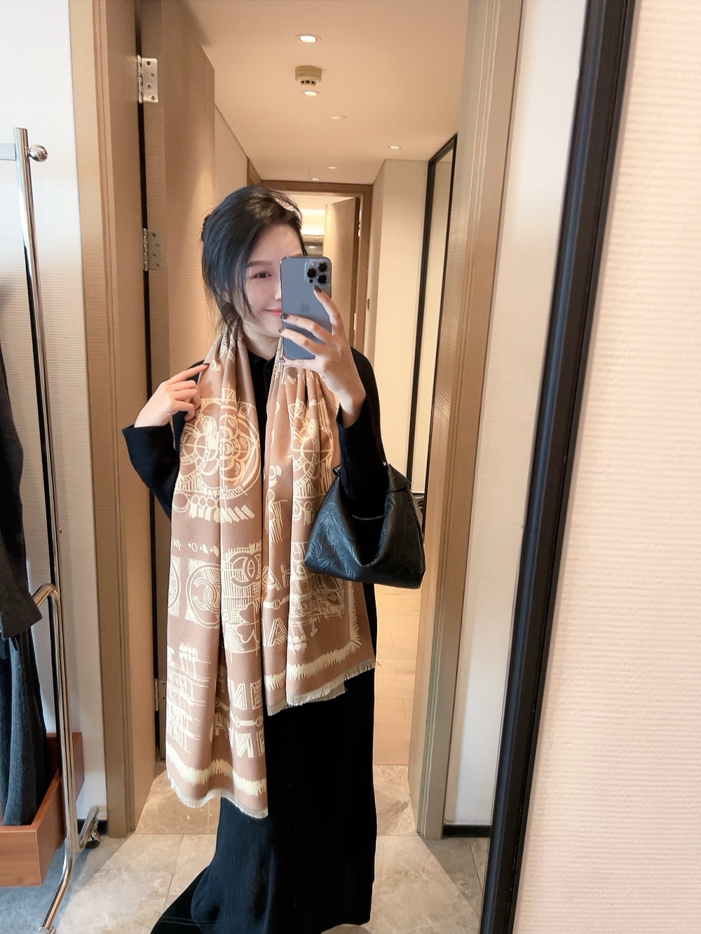 Chanel Long wool scarf