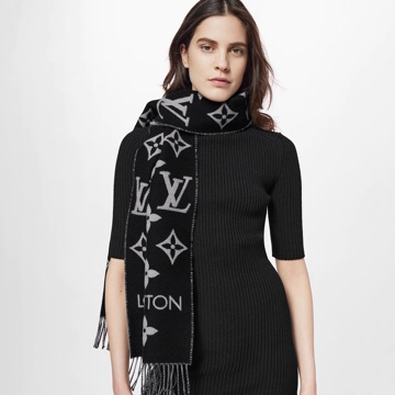 LV ESSENTIAL Monogram wool scarf M77853