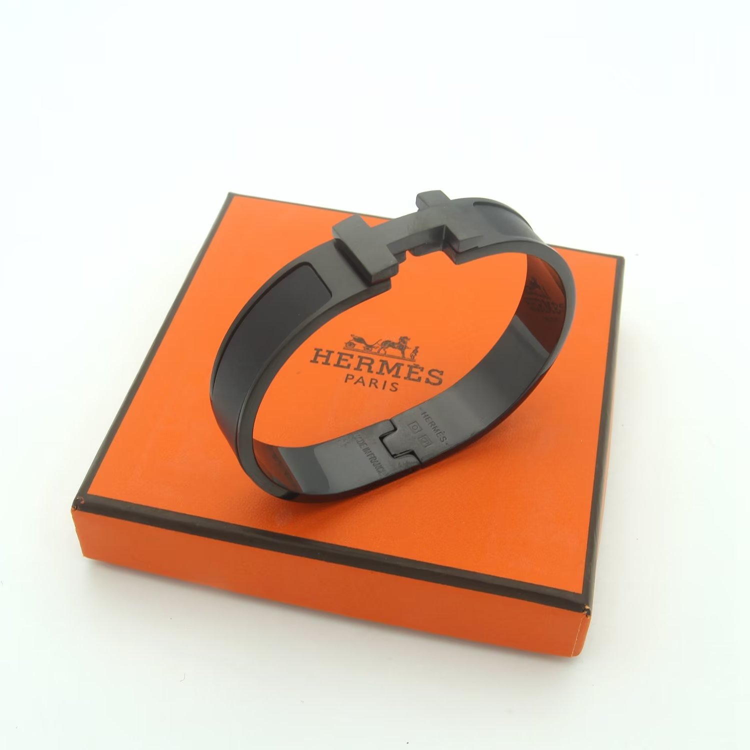 Hermes CLIC HH SO BLACK bracelet 115102