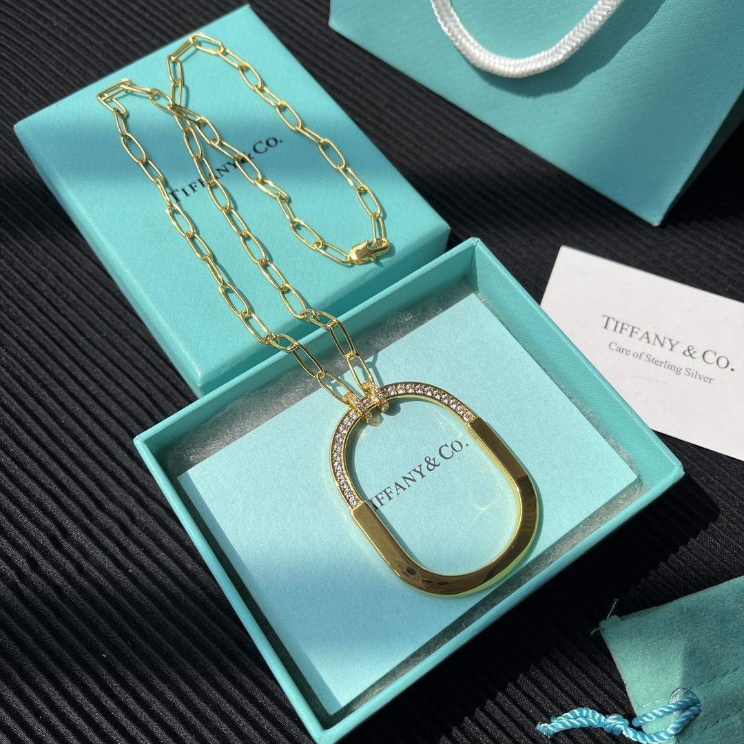 X623 Tiffany lock necklace/earrings