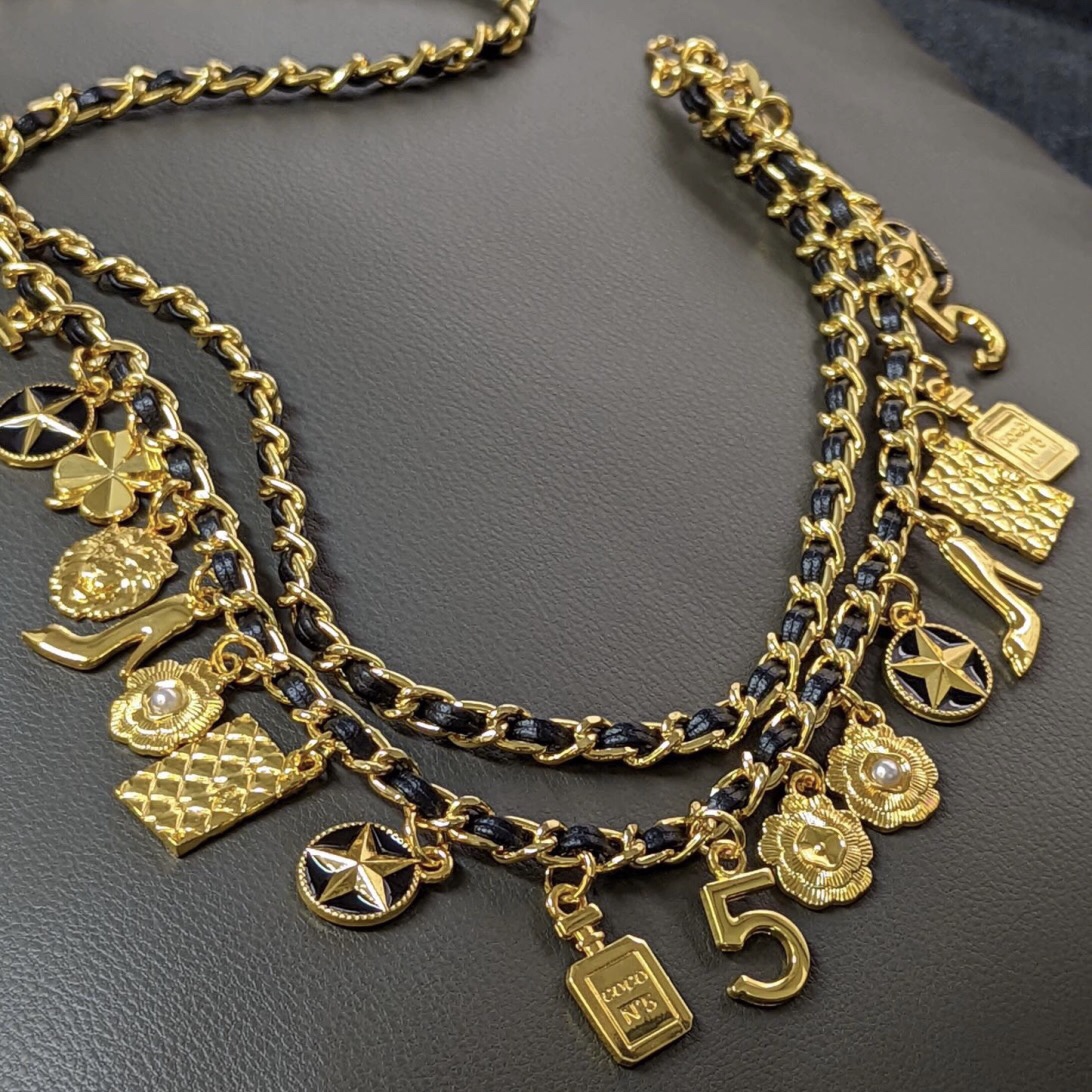 Chanel vintage copper waist chain 115617