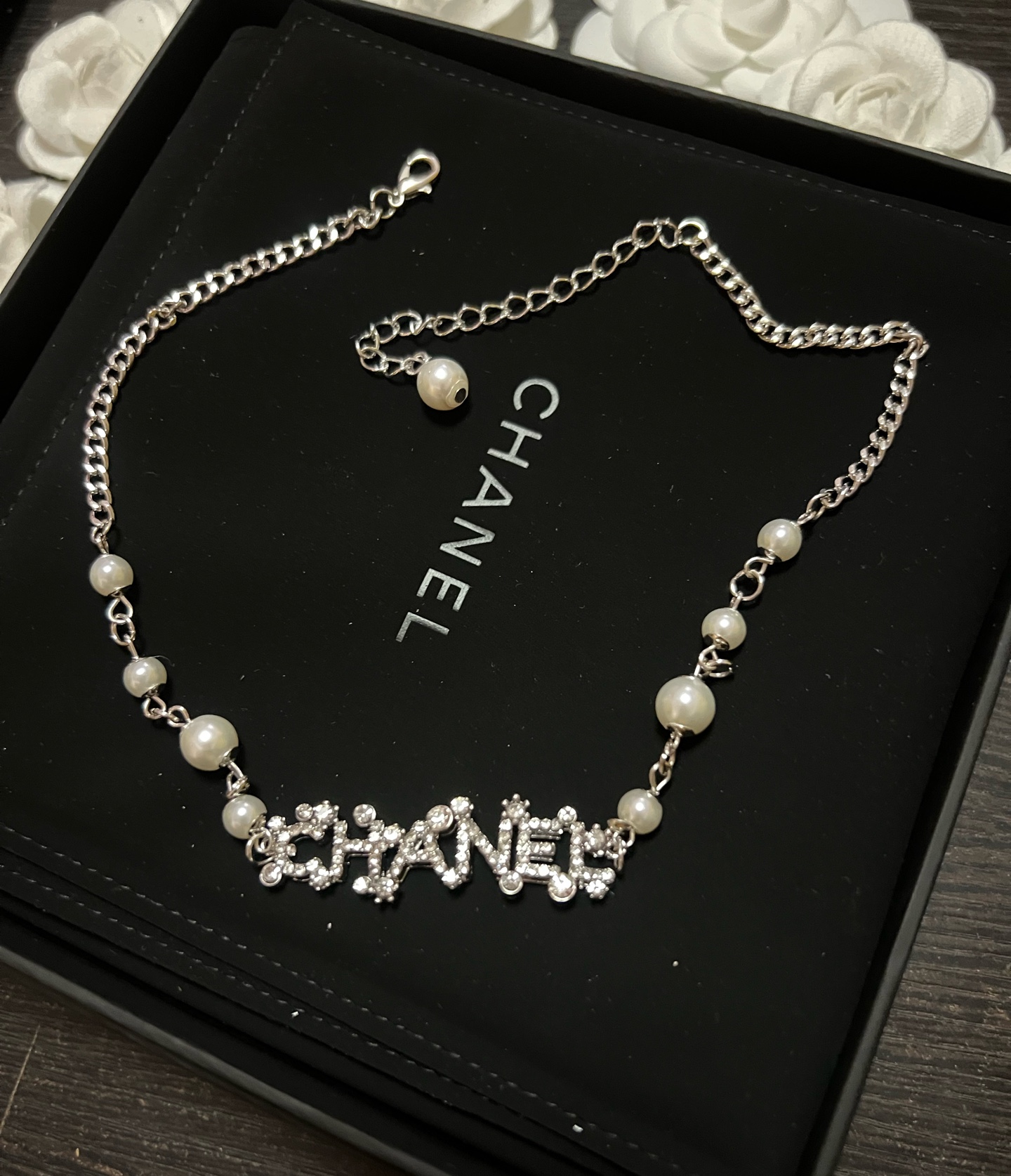 Chanel Silver necklace 115750