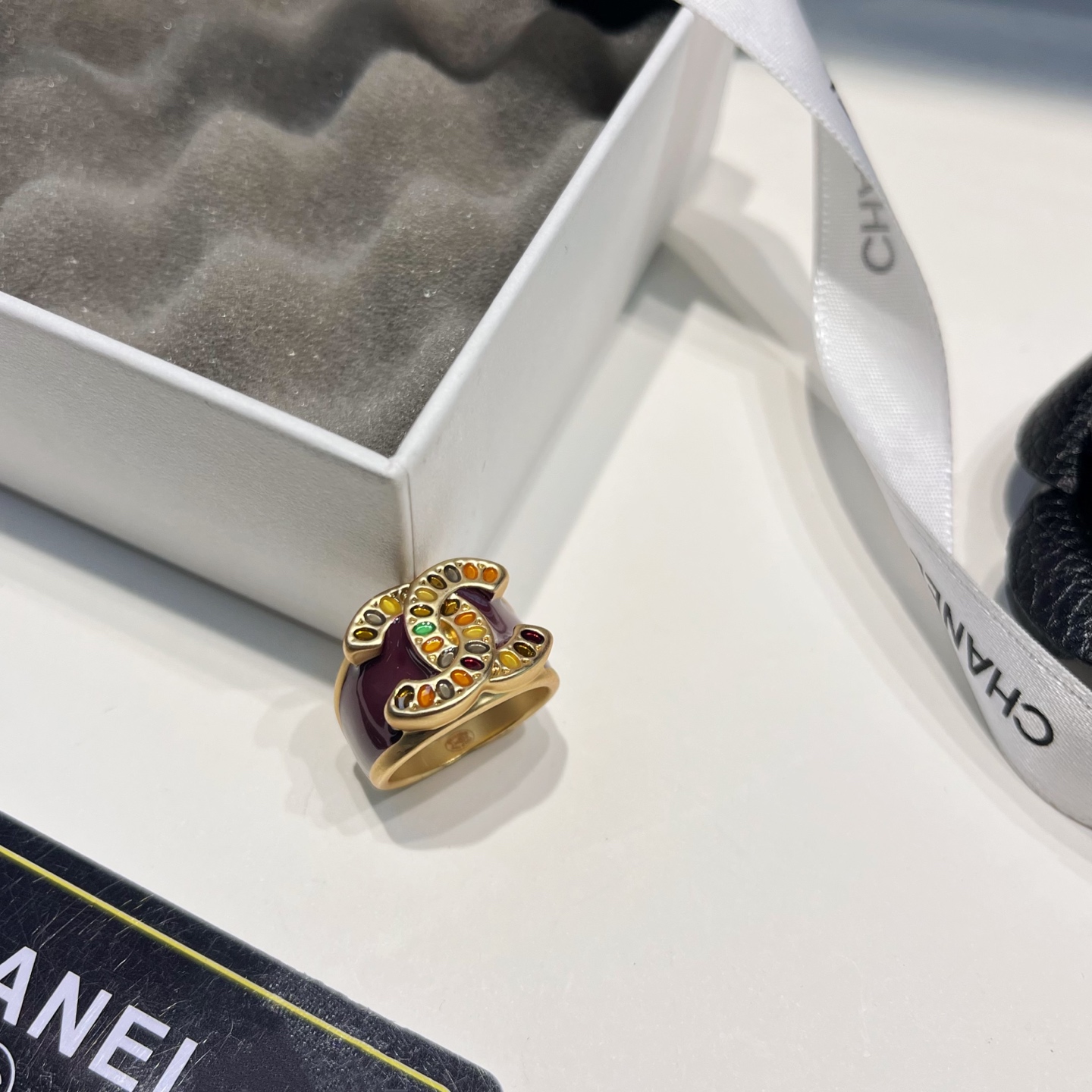 JZ249 Chanel vintage ring