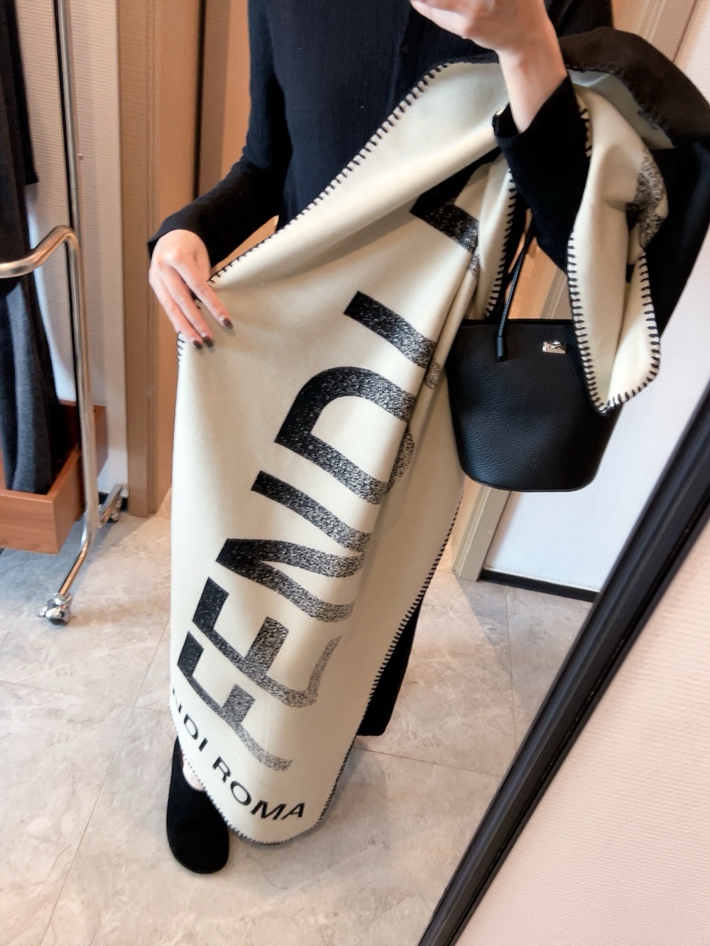 FENDI Long wool scarf