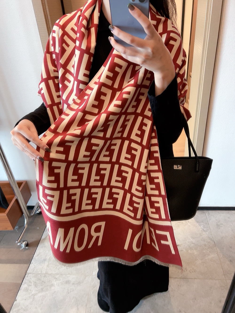 FENDI Long wool scarf