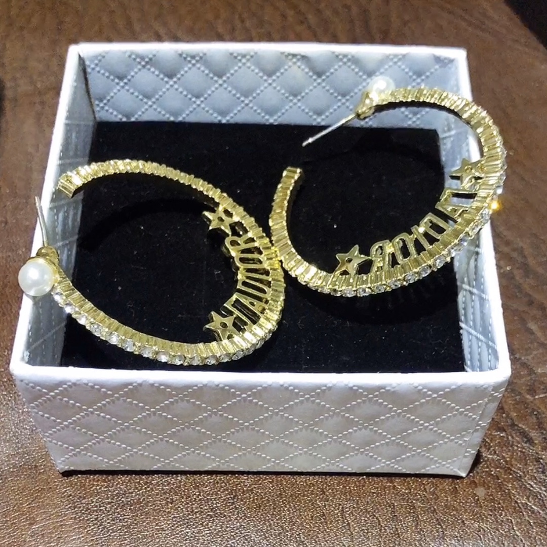 Dior hoop earrings 115419