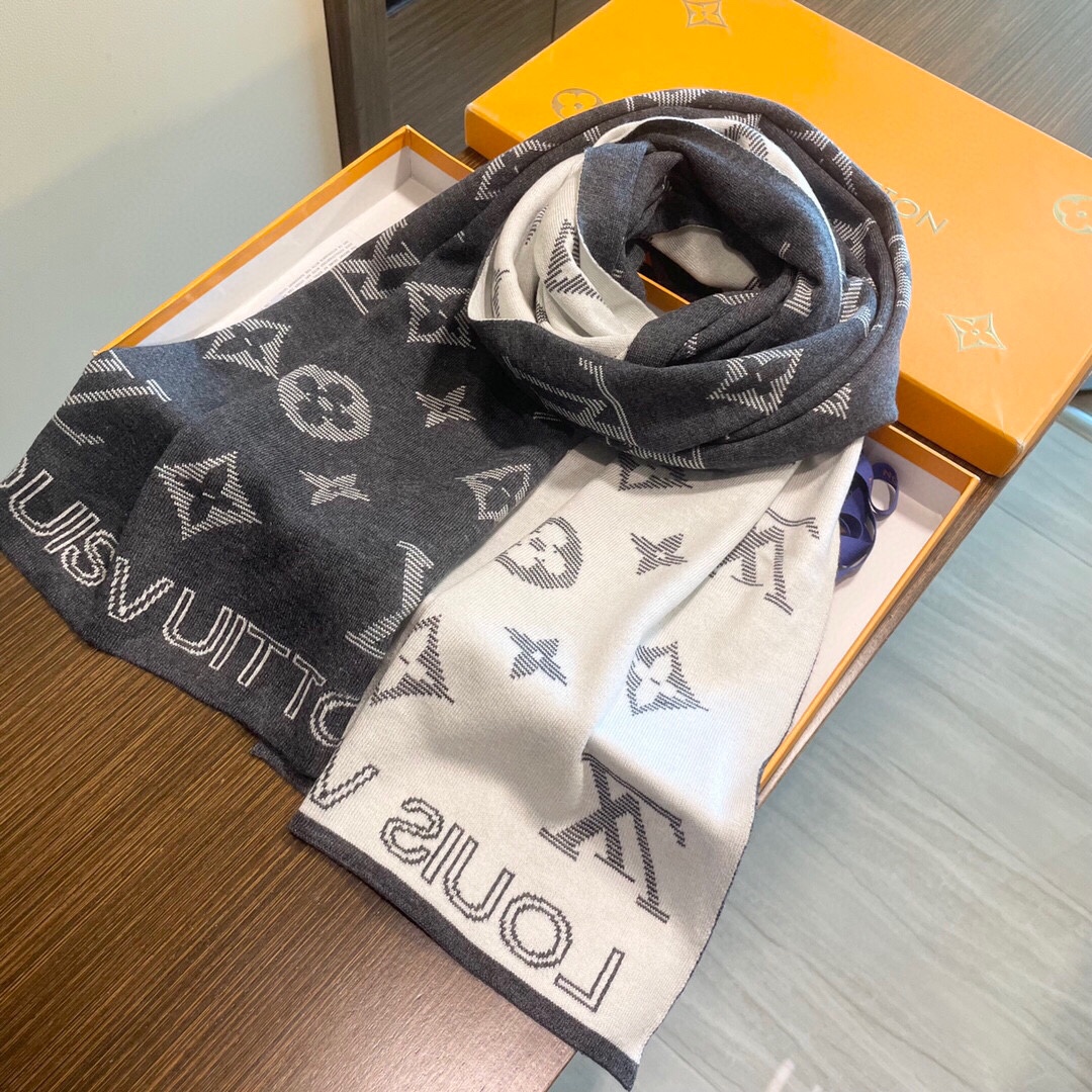 LV Louis vuitton Long woof scarf 115465