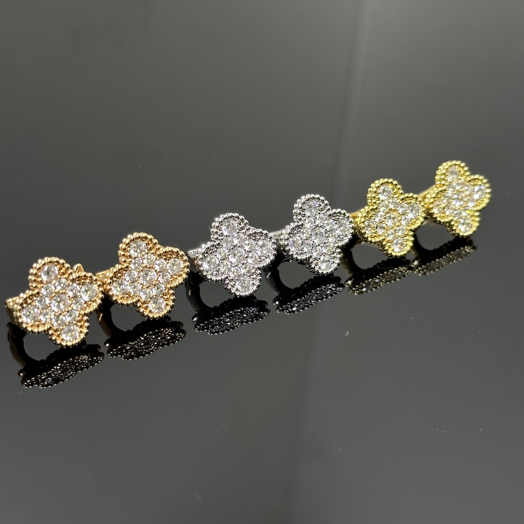 VCA Vancleef diamond earrings