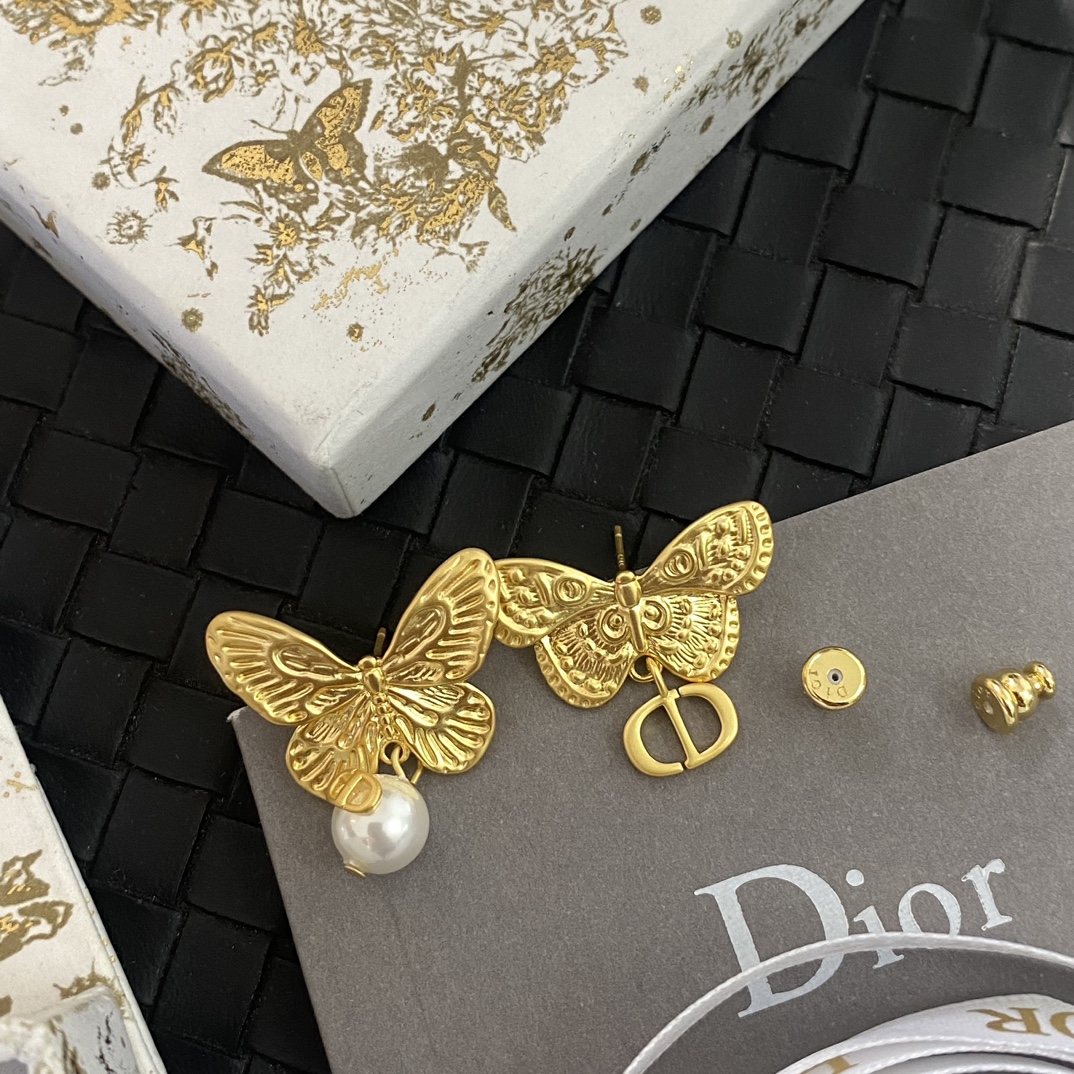 A1043 Dior butterfly earrings