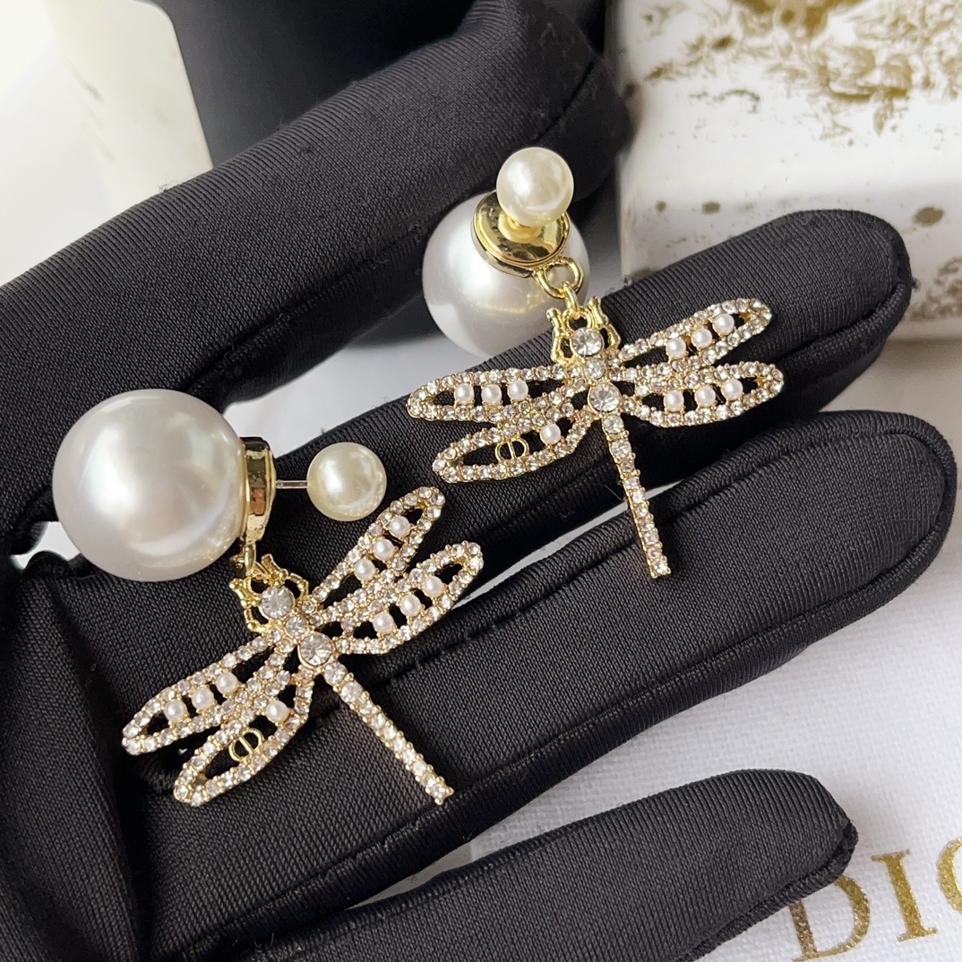 A1015  Dior dragonfly earrings