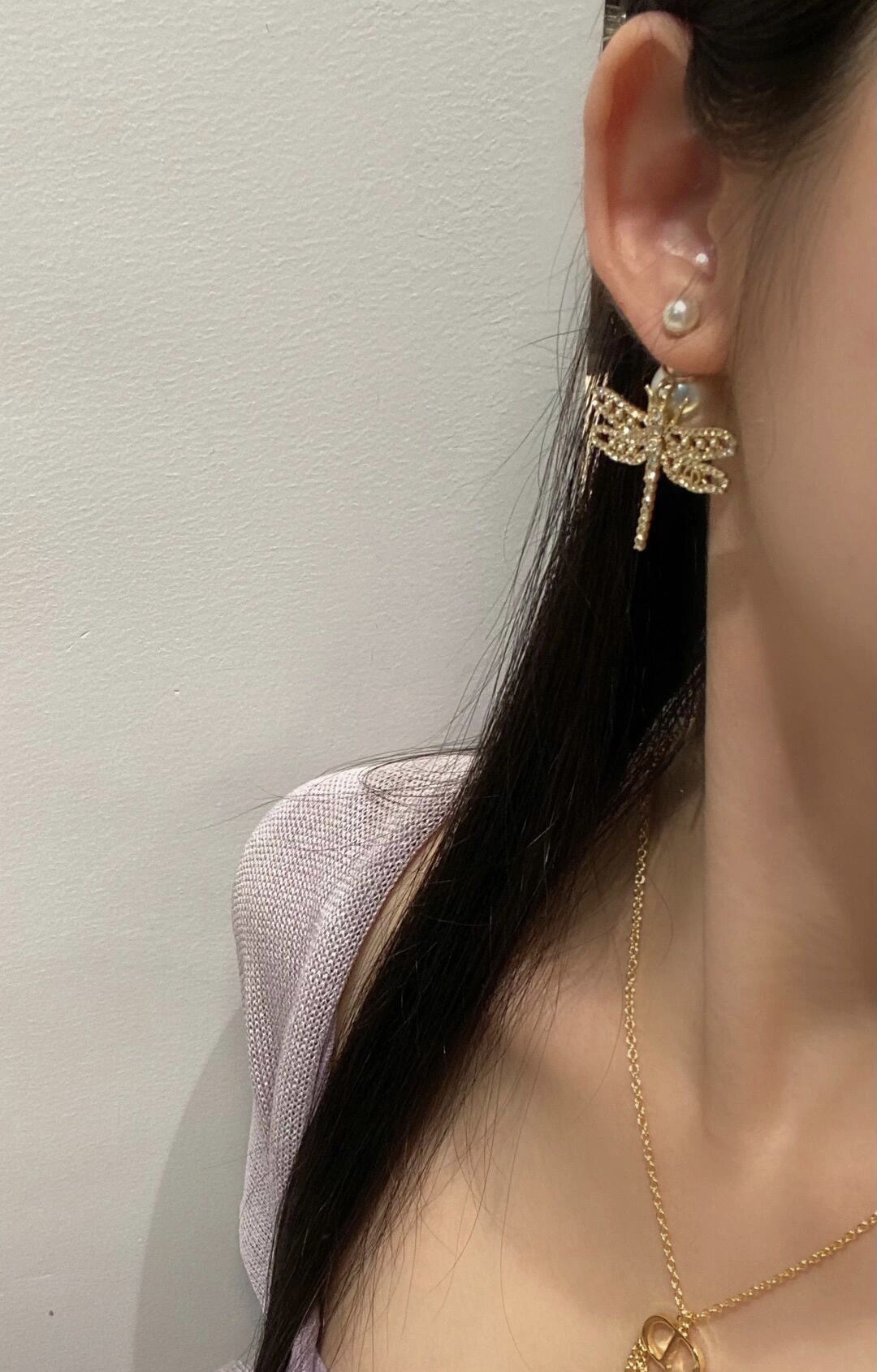 A1015  Dior dragonfly earrings