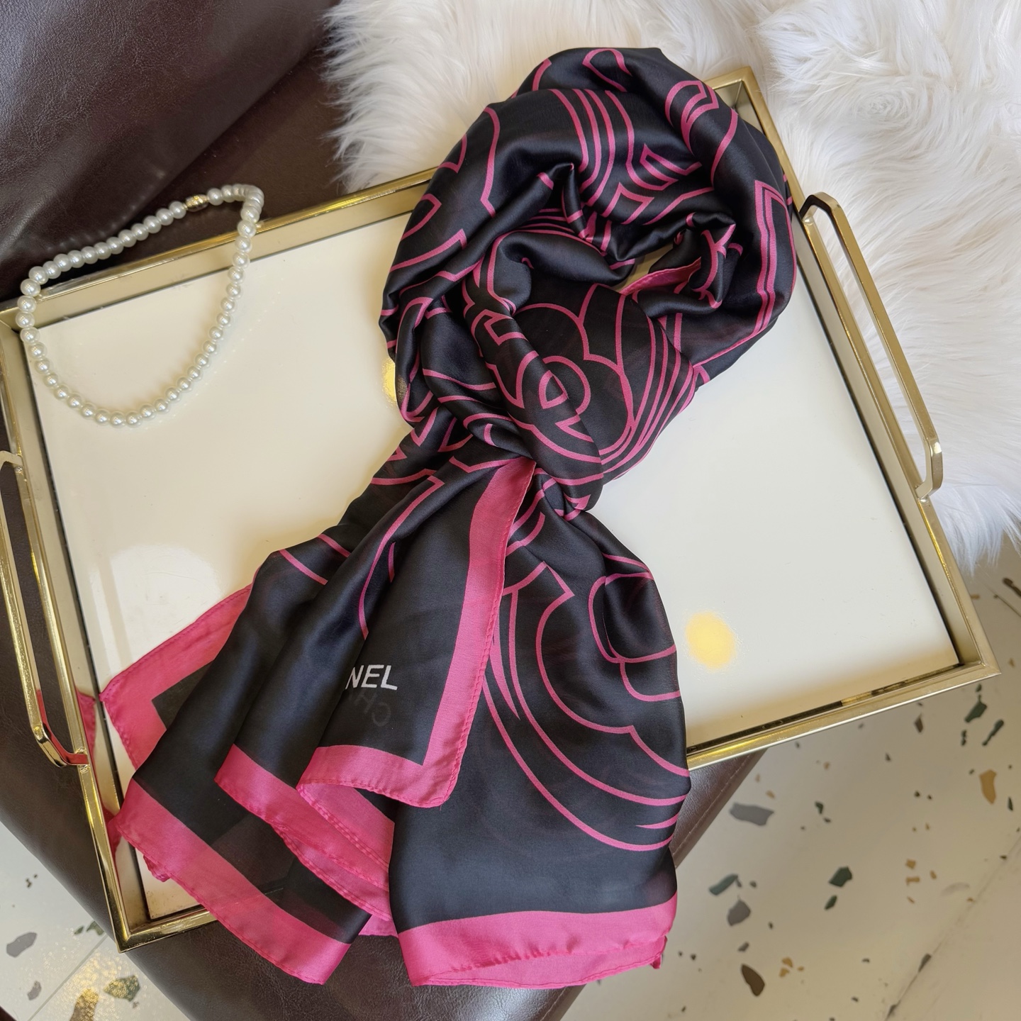 Chanel silk Scarf