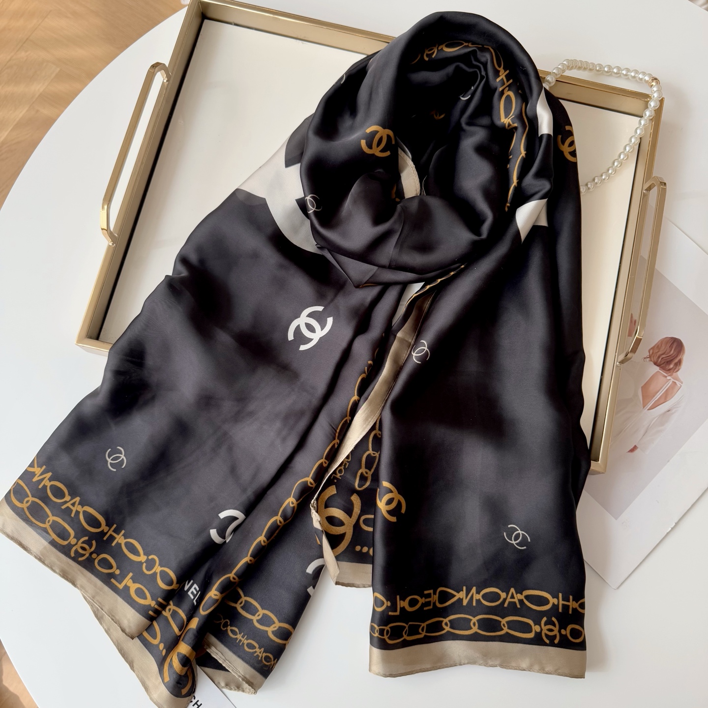 Chanel silk Scarf