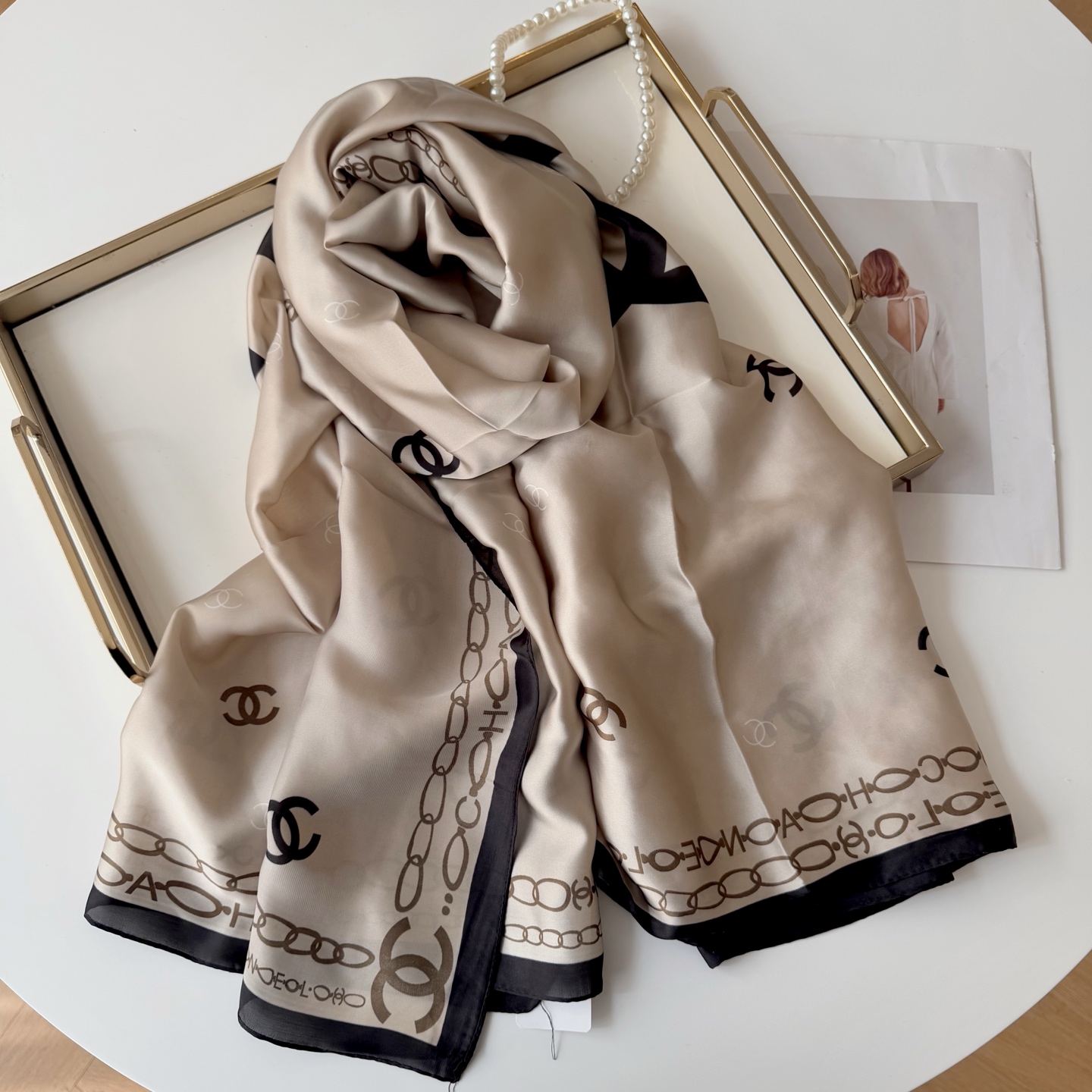 Chanel silk Scarf