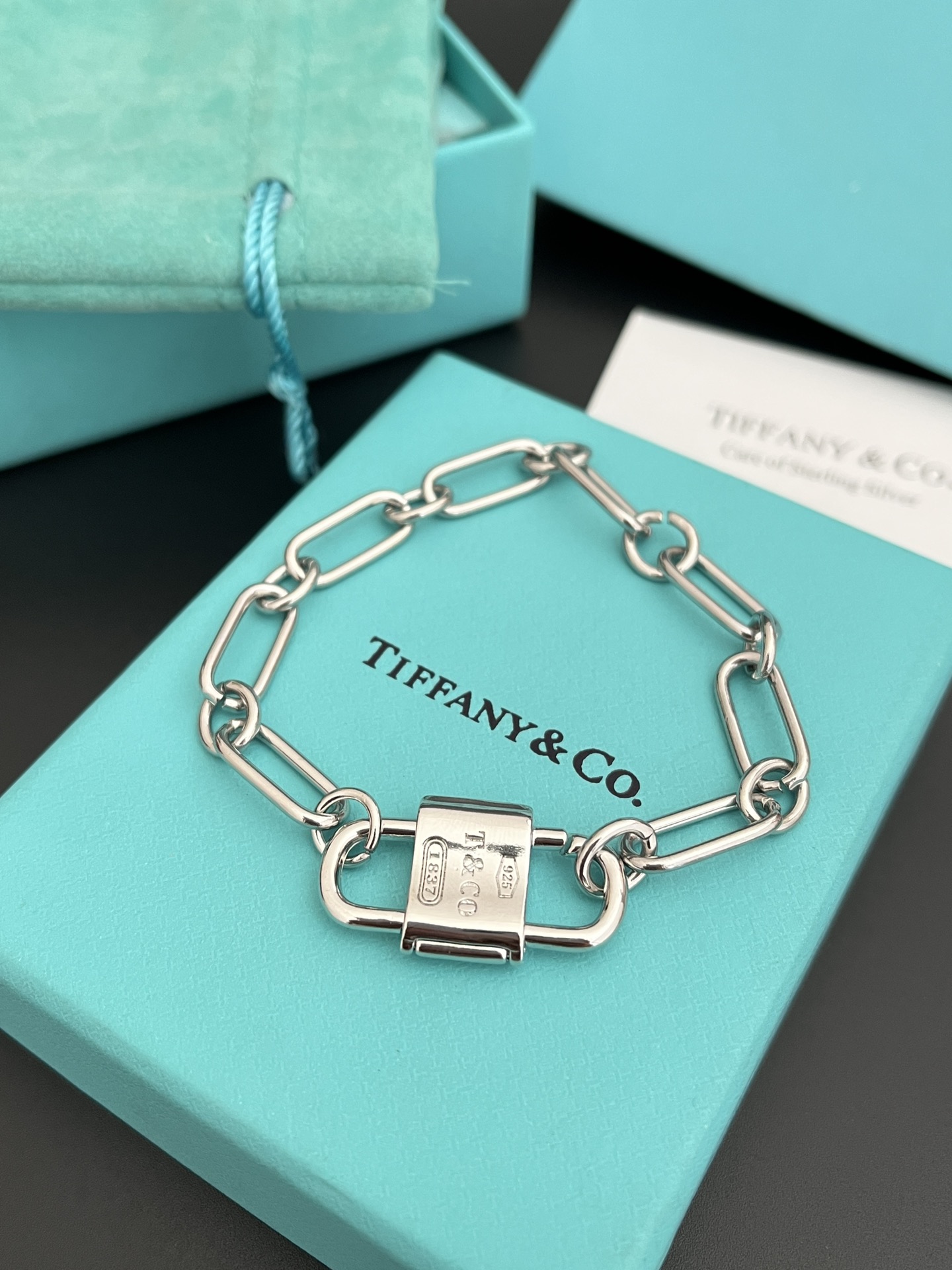 L187 Tiffany Large link Bracelet/Necklace