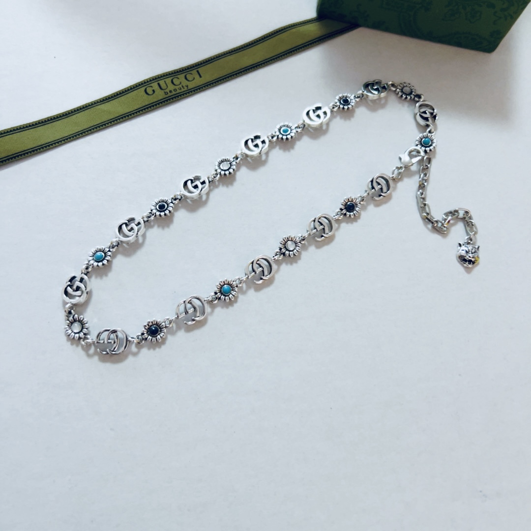 Gucci silver necklace 116114