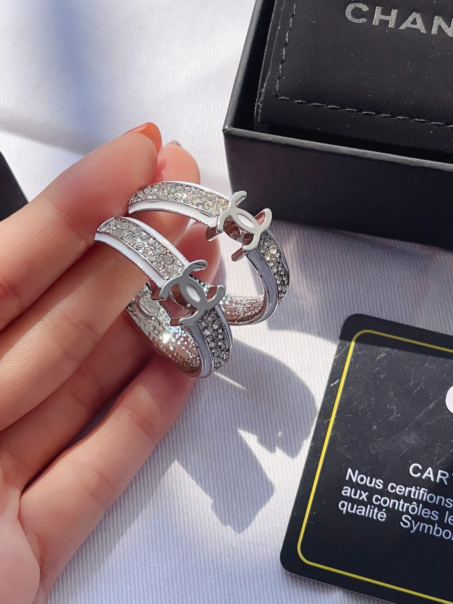 A1109 Chanel hoop earrings