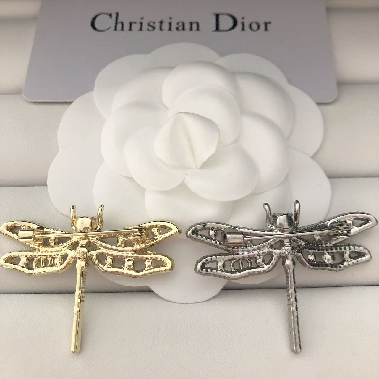 Dior CD Dragonfly Brooch 116376