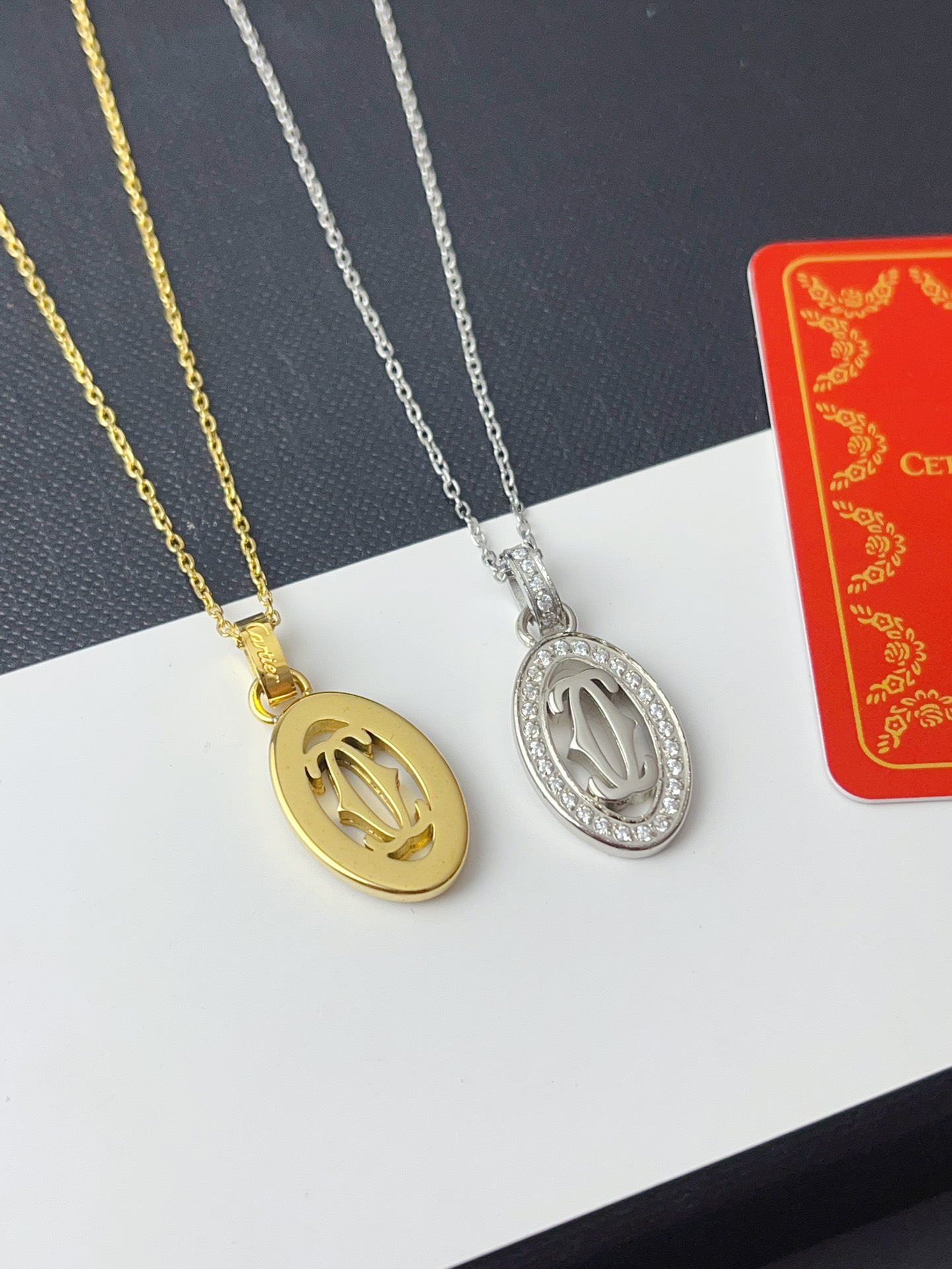 X665 Cartier Double C de necklace