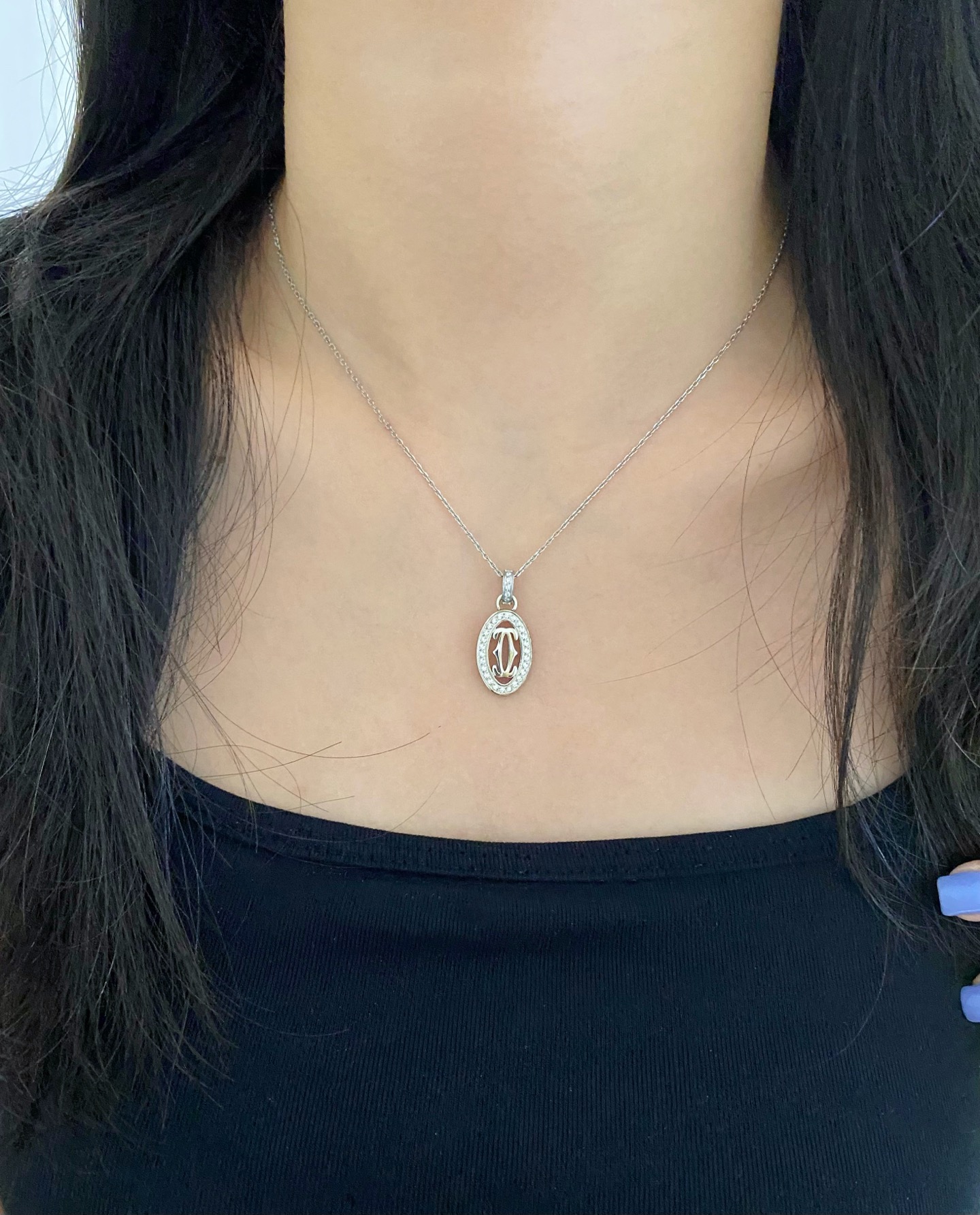 X665 Cartier Double C de necklace
