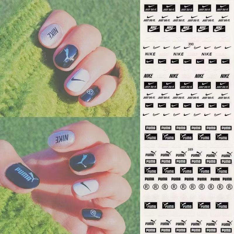 3D PUMA/Nike Nail sticker 389/390