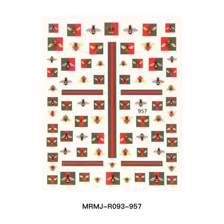 3D Gucci GG Bee Nail sticker 1pcs