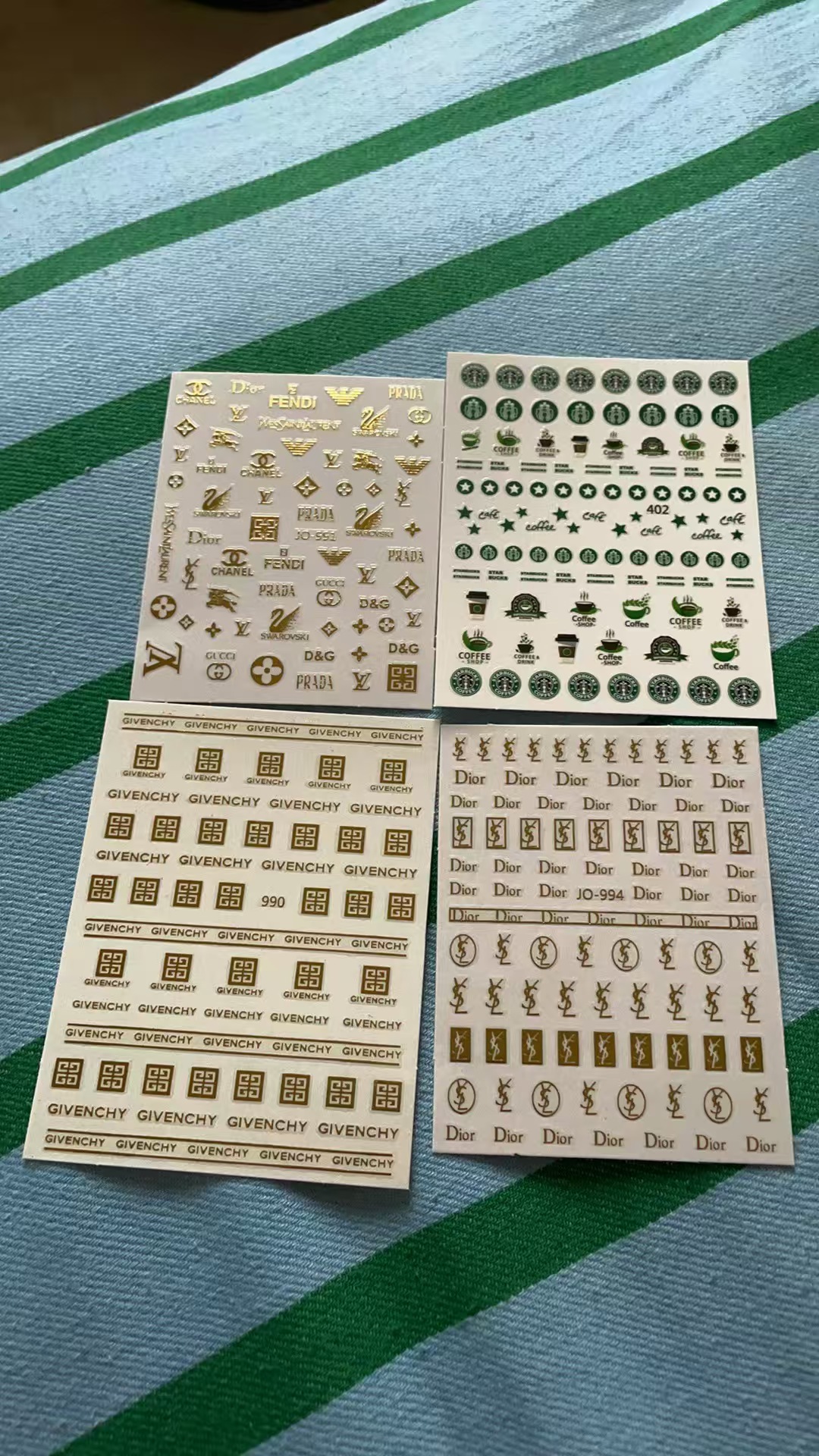 3D Starbucks Nail sticker 402