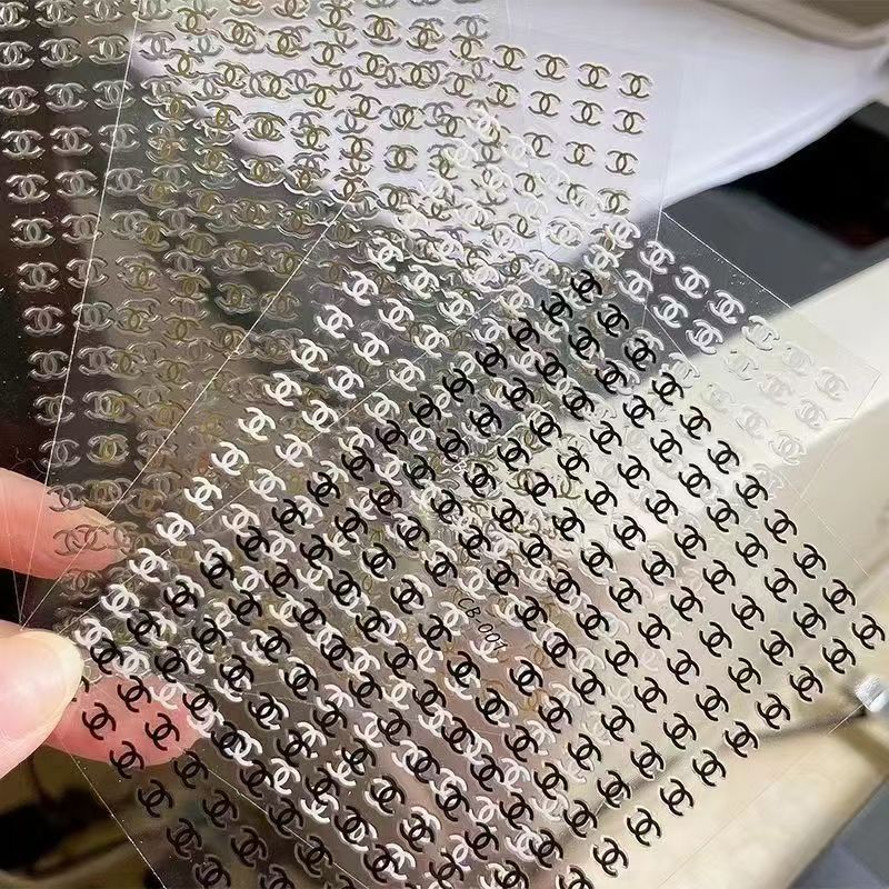 3D Chanel CC Nail sticker 1pcs