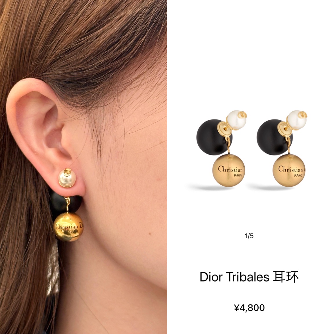 A1156 Dior Tribales earrings