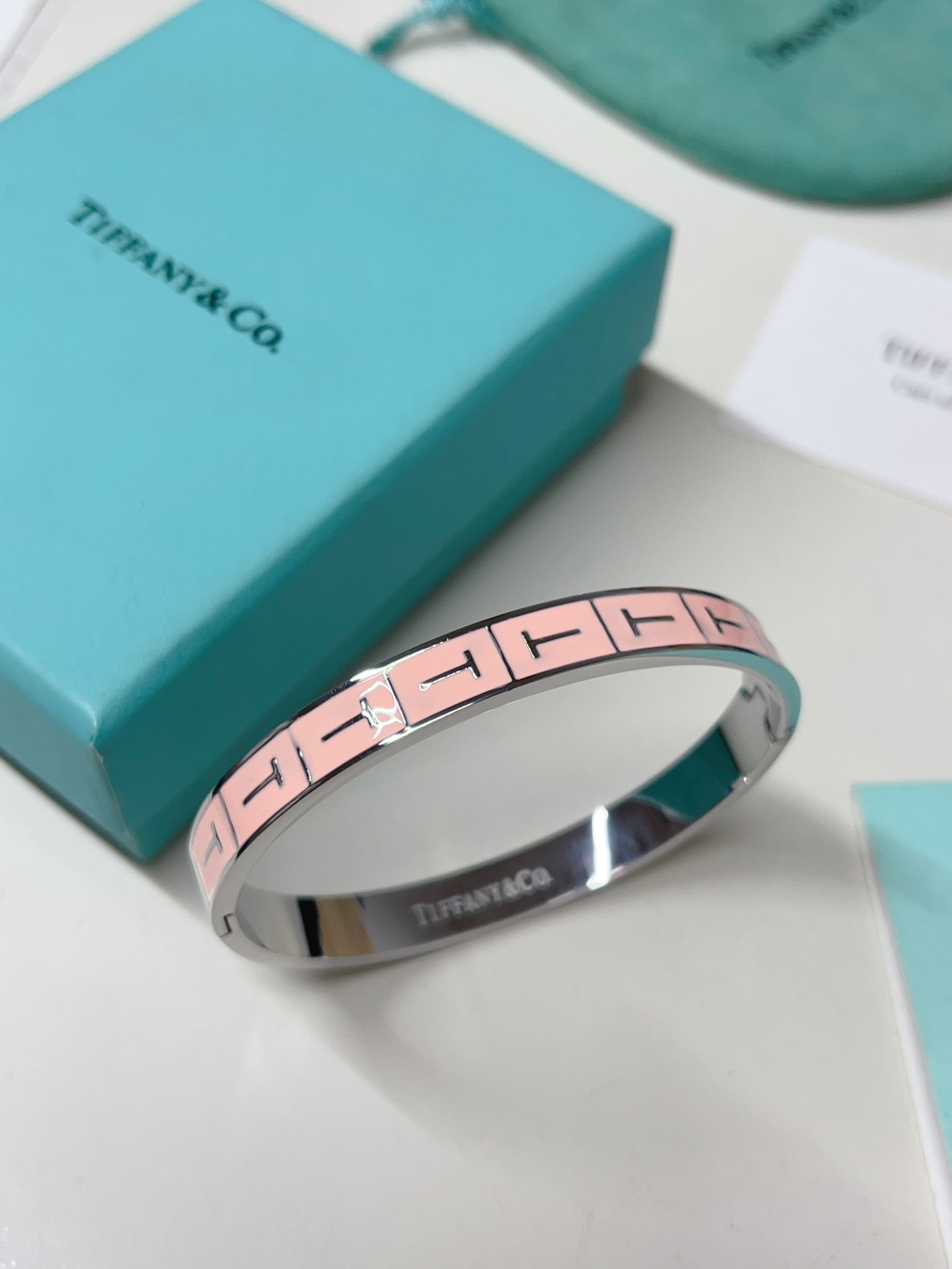 S449 Tiffany TT Pink bracelet