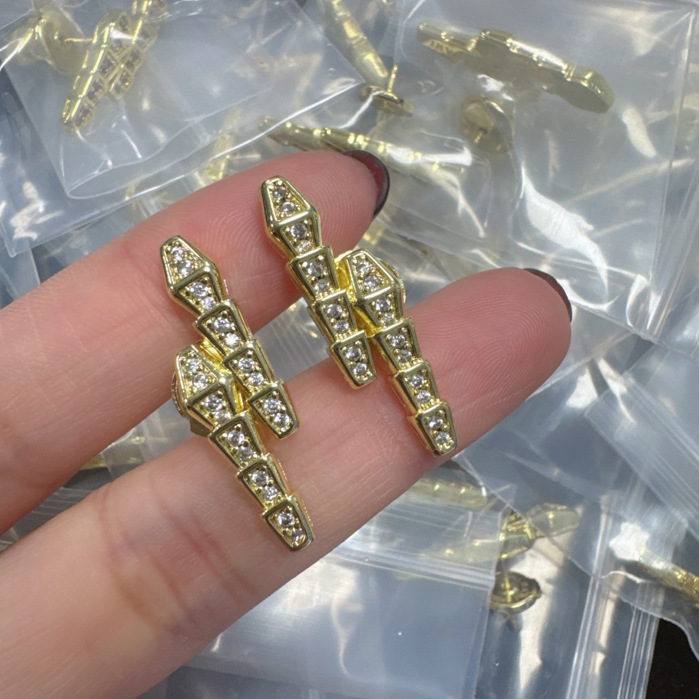 BV Bvgaril snake diamonds earrings 116689